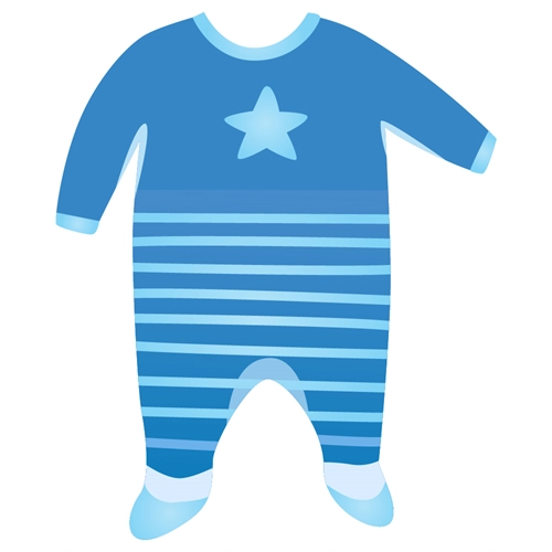 Baby Shower Blue Baby Suit Sticker